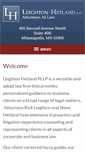 Mobile Screenshot of leightonhetland.com